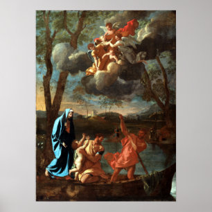 Affiche Nicolas Poussin le retour de la famille sainte