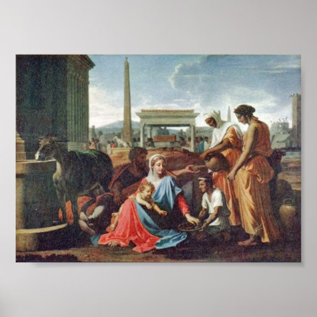 Affiche Nicolas Poussin - Repose sur le vol pour l'Egypte (Devant)