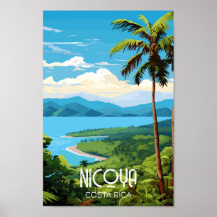 Affiche Nicoya Péninsule Costa Rica Lieu de voyage célèbre