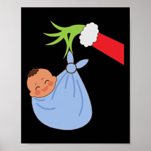Affiche Nicu Infirmière de la main-d'oeuvre Père Noël Noël