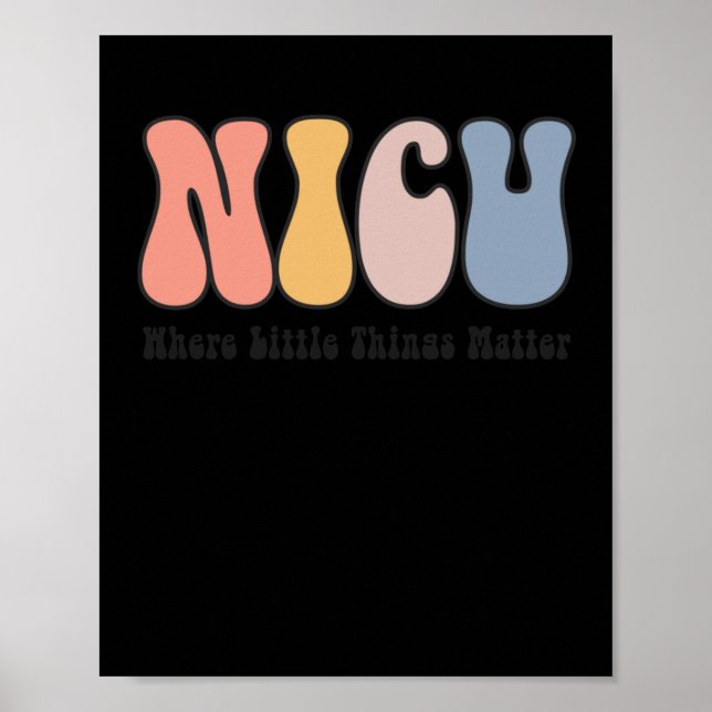 Affiche Nicu - Unité de soins intensifs néonatals - Où (Devant)
