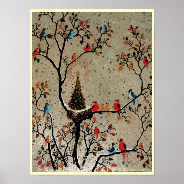 Affiche Nid d'arbre de Noël ~ Imprimer l'affiche (Devant)