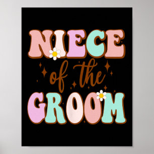Affiche Nièce super Du Wedding shower Groom De Groo