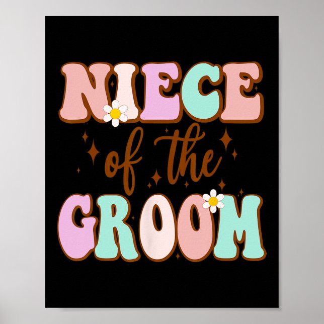 Affiche Nièce super Du Wedding shower Groom De Groo (Devant)