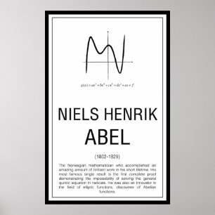 Affiche Niels Henrik Abel