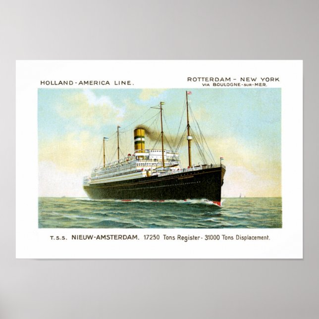 Affiche Nieuw Amsterdam de 1906 (Devant)