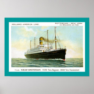 Affiche Nieuw Amsterdam de 1906