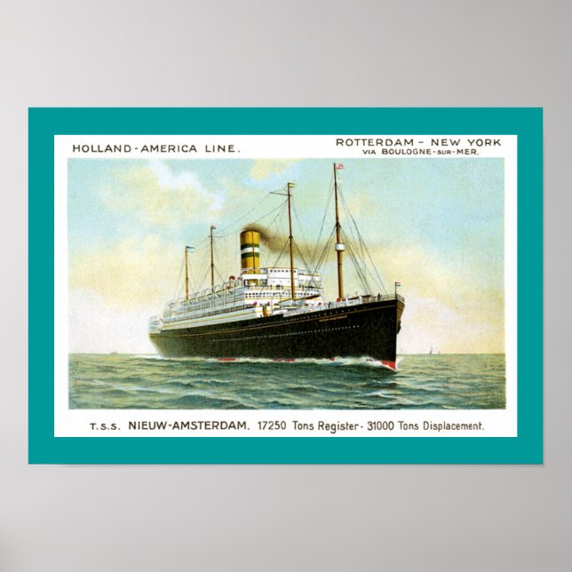 Affiche Nieuw Amsterdam de 1906 (Devant)