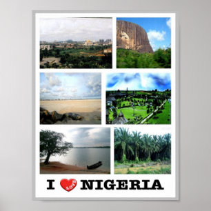 Affiche Nigeria - I Love -