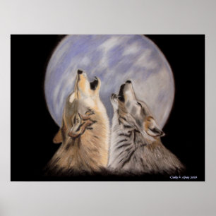 Affiche Night Howls (Loups)