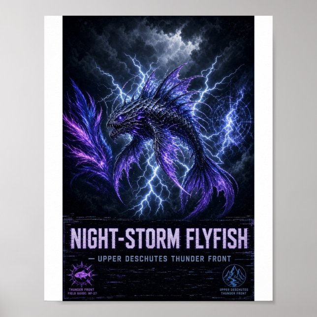 Affiche Night Storm Flyfish Upper Deschutes (Devant)