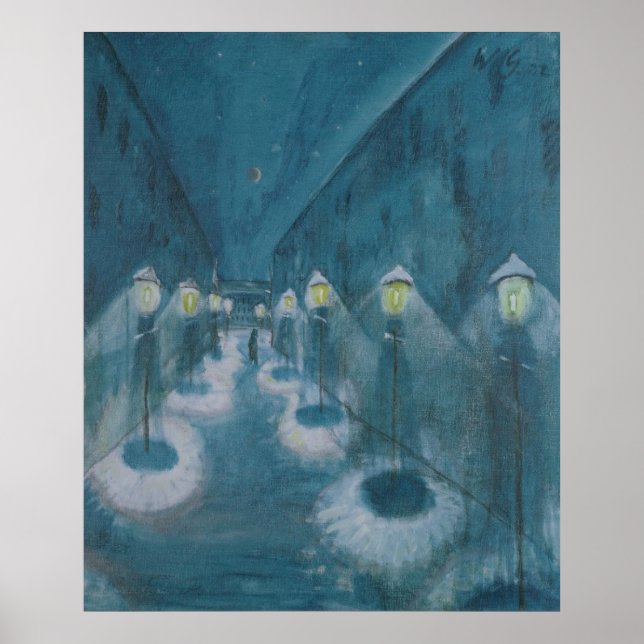 Affiche Night Street (Street By Night) (1922) Walter Grama (Devant)