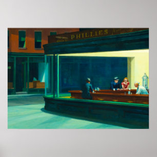 Affiche Nighthawks, 1942 par Edward Hopper