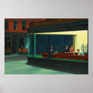 Affiche Nighthawks par Edward Hopper