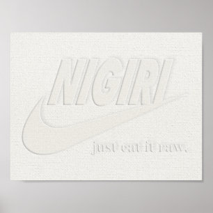 Affiche Nigiri Embossée Parodie