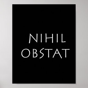 Affiche Nihil obstat