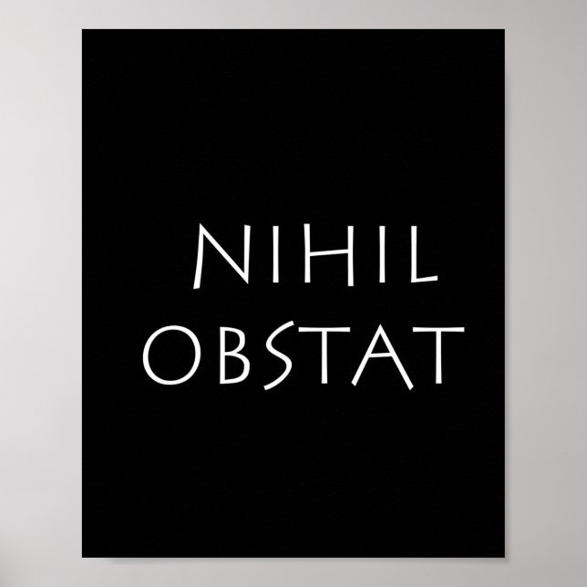Affiche Nihil obstat (Devant)