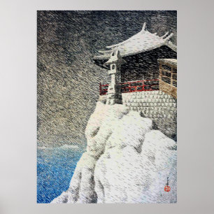 Affiche Nihon Fūkei Senshū Abuto no Kannon Kawase Hasui
