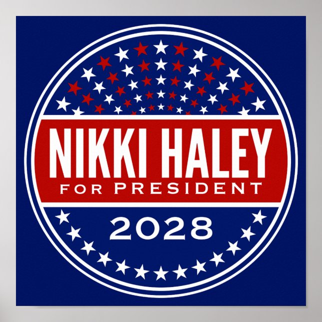 Affiche Nikki Haley Présidente 2028 (Devant)