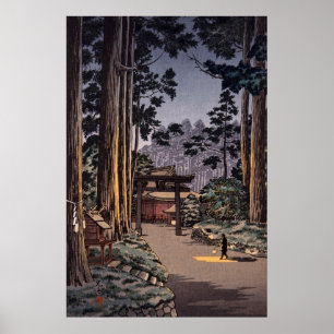 Affiche Nikko Futarasan Temple par Tsuchiya Koitsu