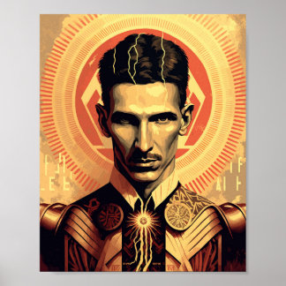 Affiche Nikola Tesla