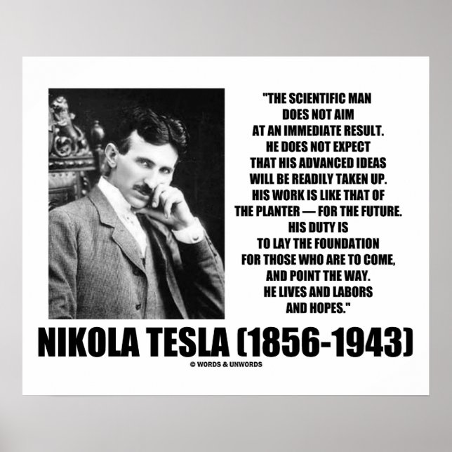 Affiche Nikola Tesla (Devant)
