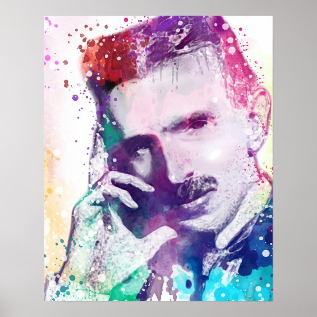Affiche Nikola Tesla - Génie Créatif (Devant)