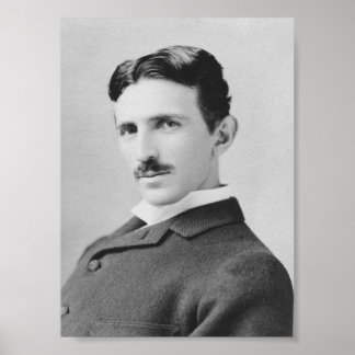 Affiche Nikola Tesla - Vers 1890