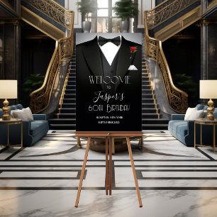 Affiche N'IMPORTE QUEL ÉVÉNEMENT - Mens Tuxedo Welcome Pos