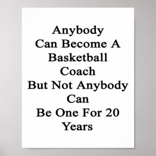 Affiche N'Importe Qui Peut Devenir Un Entraîneur De Basket