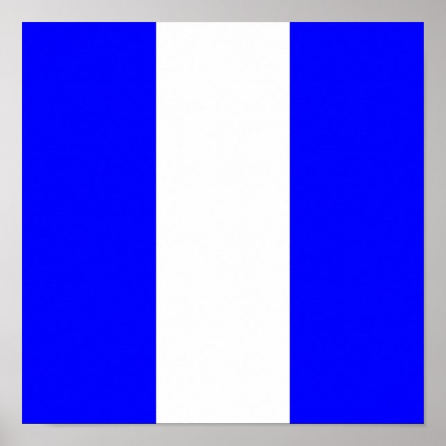 Affiche nine maritime nautical alphabet number symbol flag (Devant)