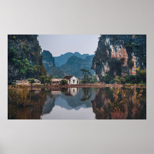 AFFICHE NINH BINH, RED RIVER DELTA, VIETNAM (Devant)