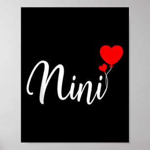 Affiche Nini Sweetheart Design Avec Coeur Romantique