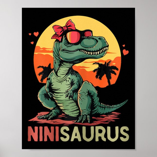 Affiche Ninisaurus Dino Dinosaure Nini-saurus T-rex Mère (Devant)