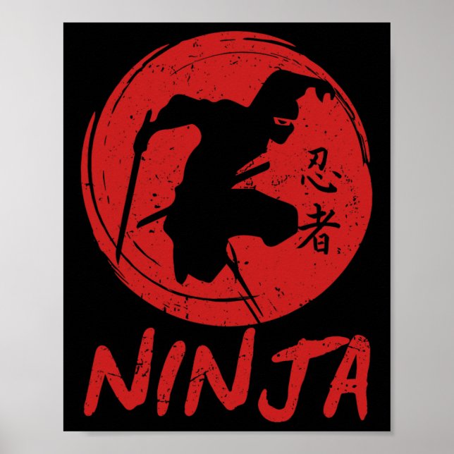 Affiche Ninja En Formation Ninja Guerrier Obstacle Cours K (Devant)
