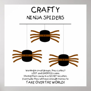 Affiche Ninja Spiders !