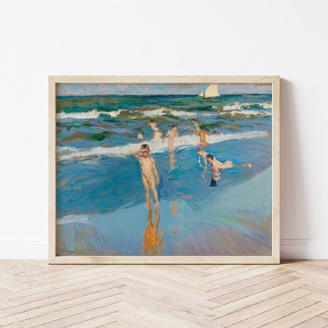 Affiche Niños en el Mar | Joaquín Sorolla (Créateur téléchargé)
