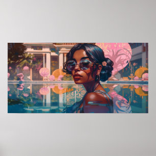 Affiche Niravi nager dans le paradis