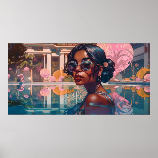 Affiche Niravi nager dans le paradis (Devant)