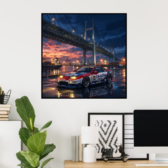 Affiche Nissan Fairlady Z Z32 JTCC (Bureau à domicile)