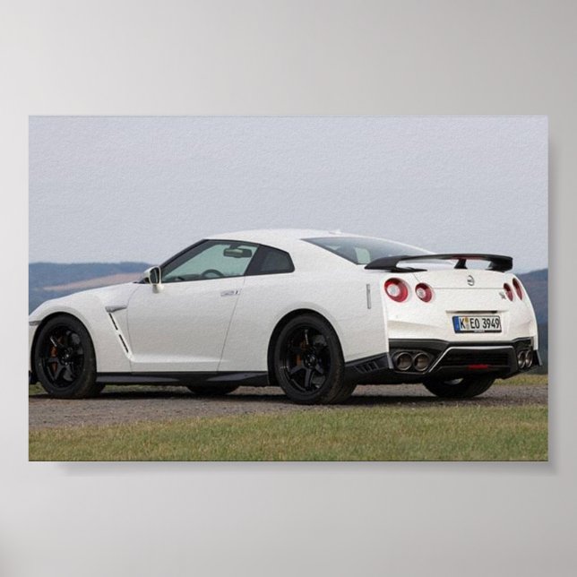 Affiche Nissan gtr (Devant)