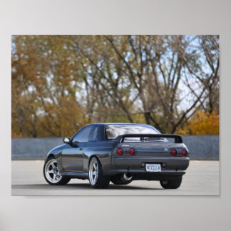 Affiche NISSAN SKYLINE R32 GT-R 1989