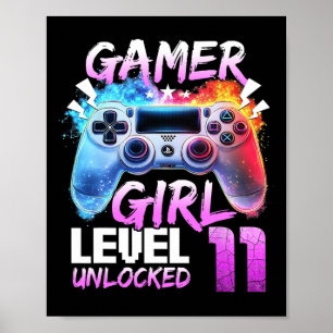 Affiche Niveau 11 Débloqué Incroyable Jeu Vidéo 2014 11ème