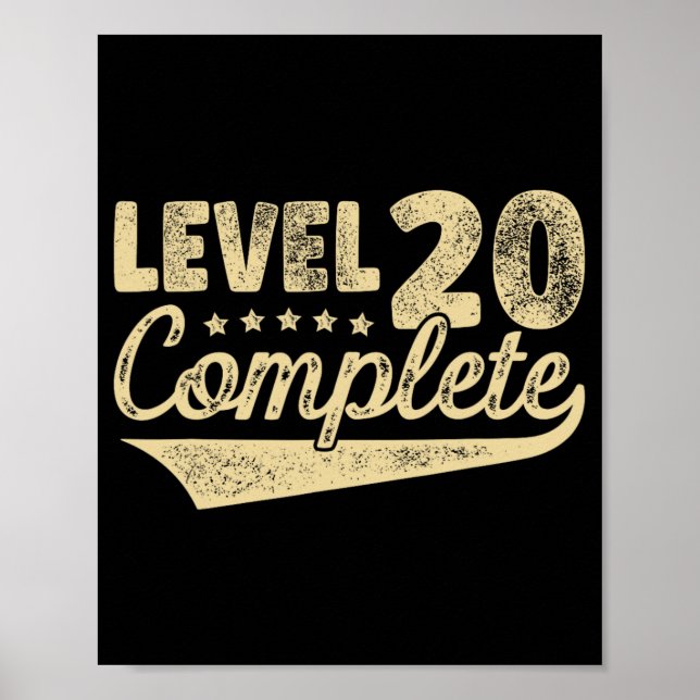 Affiche Niveau 20 Fin du 20e anniversaire de Mariage Vinta (Devant)