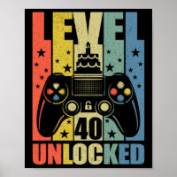 Niveau 40 Jeu vidéo déverrouillé Jeu 40e Anniversa