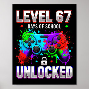 Affiche Niveau 67e Jours d'école débloqués Joueur Vidéo Ga
