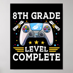 Affiche Niveau 8e Niveau Gamer Complet Enfants Cl De 2025 