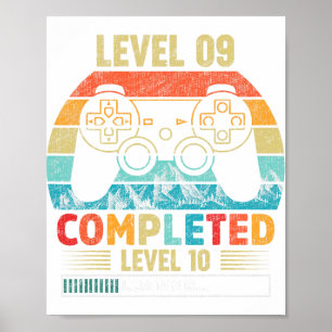 Affiche Niveau 9 Terminé Niveau 10 Chargement Vidéo Annive