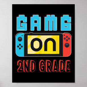 Affiche Niveau amusant de 2e année Jeu vidéo débloqué Reto