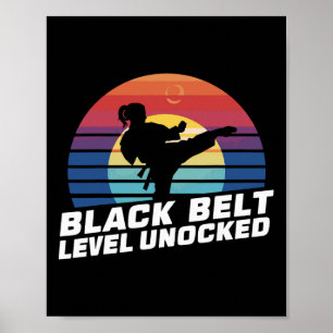 Affiche Niveau Ceinture Noire Débloqué 5